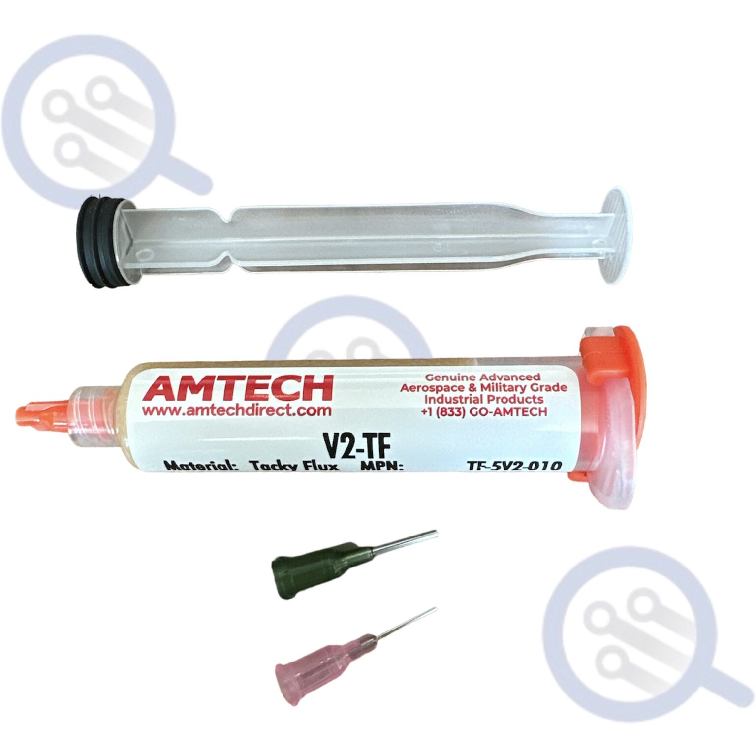 Amtech NC-559-V2-TF Tacky Flux 30cc W/Plunger & Tip - Micro Soldering