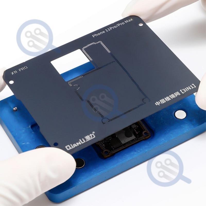 Qianli Middle Layer Reballing Jig And Stencil For Iphone Pro